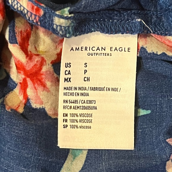 🌵5 for $15!🌵American Eagle Tropical One Shoulder Top - Picture 3 of 4